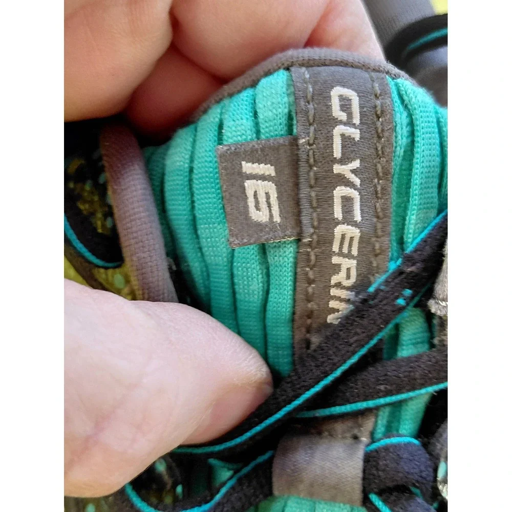 Brooks Glycerin 16 Wide D Mens Running Shoes Gray‎ Teal Size 11 USA